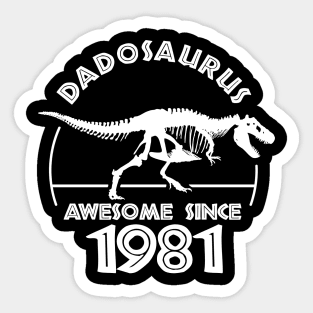 Dadosaurus - 1981 - Father Birthday Sticker